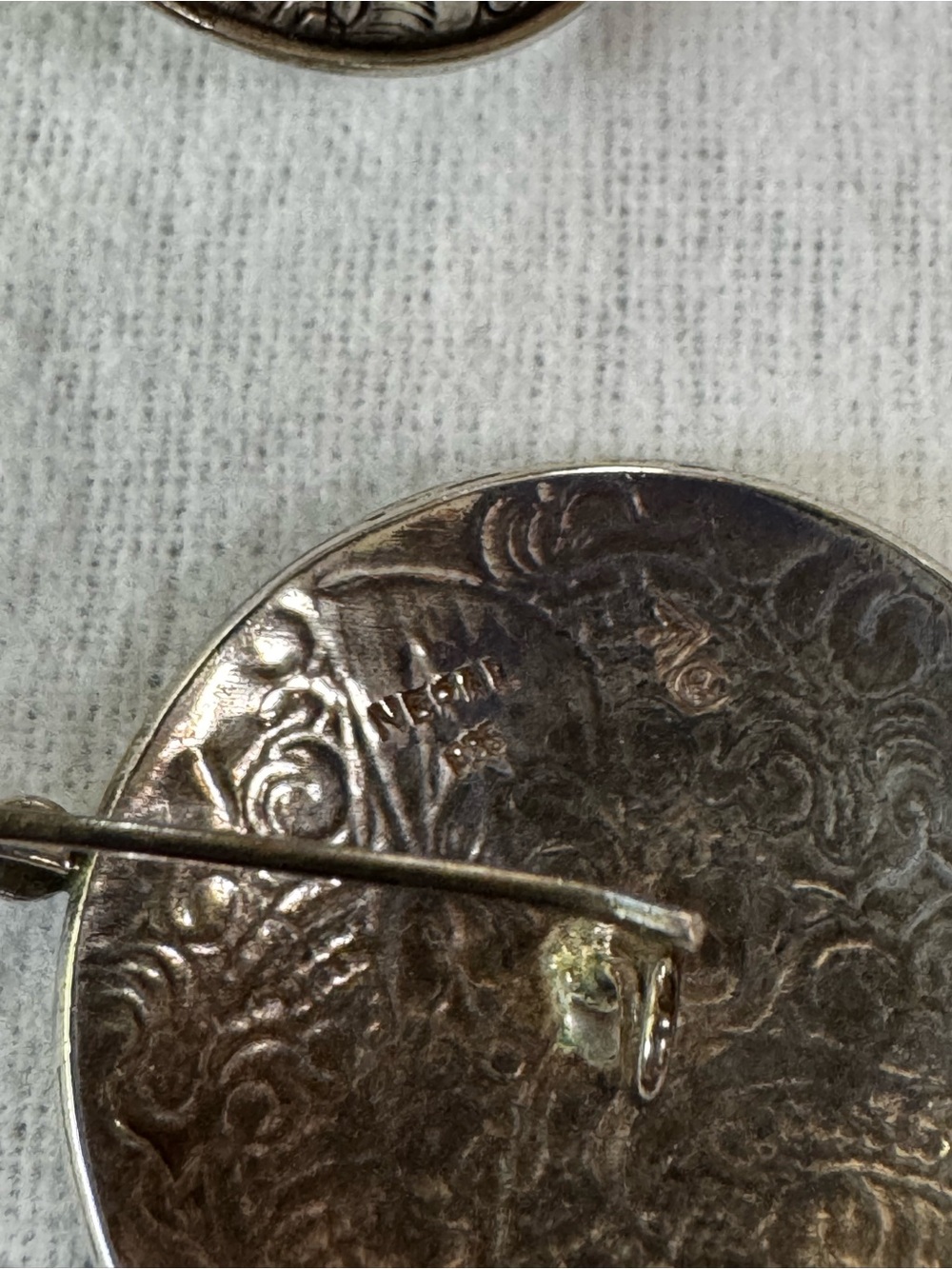 Silpada Sterling Silver Dragon Filigree Round Drop Earrings - Picture 2 of 4